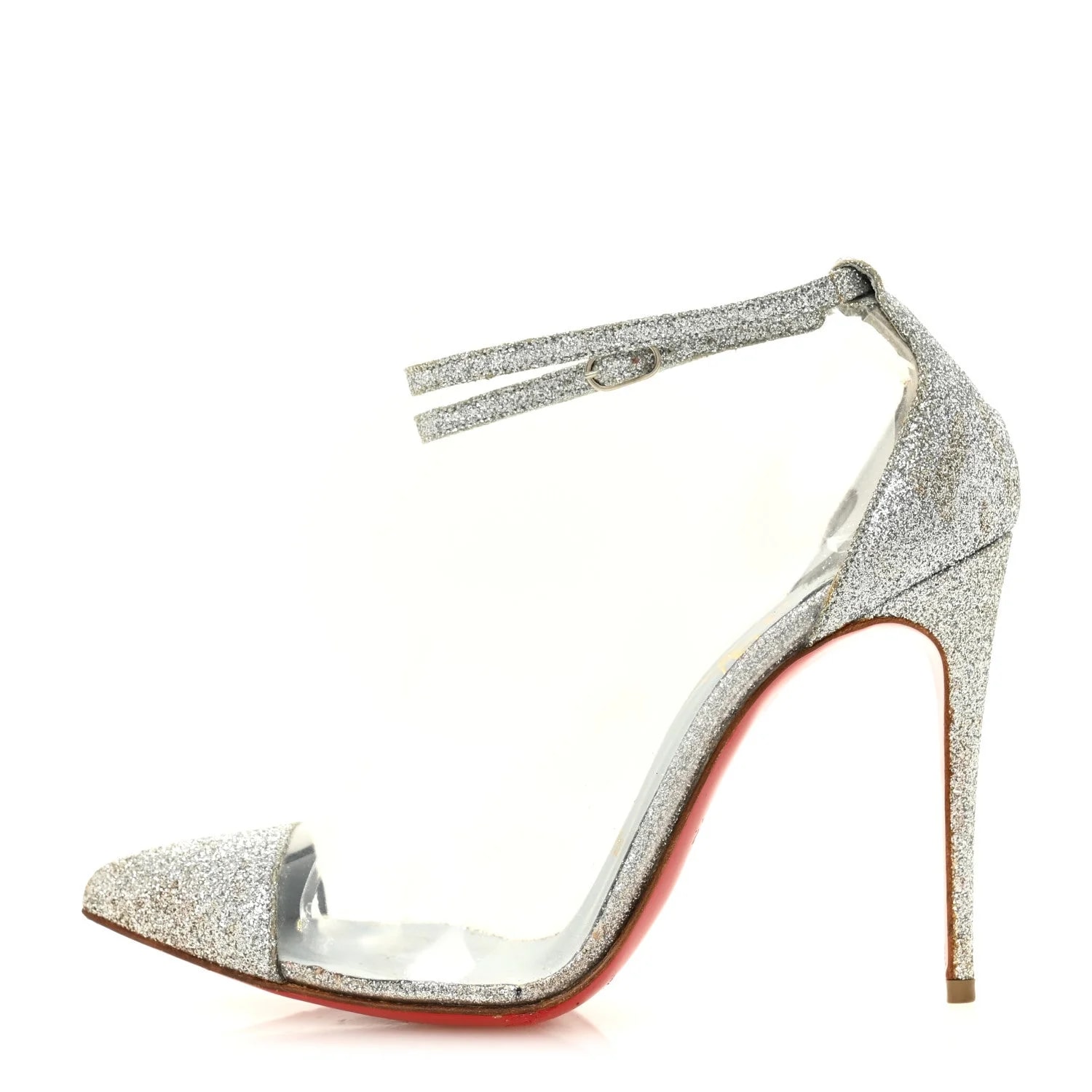 Christian Louboutin — Glitter Un Bout 100 35 — Designer Shoe — resale