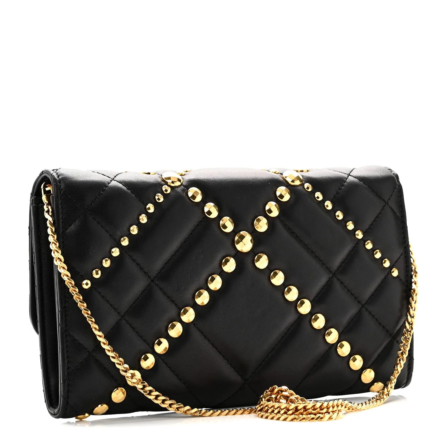 Studded Medusa Wallet on Chain Crossbody 3
