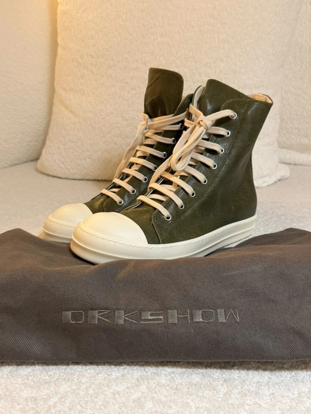 Rick Owens — Rick Owens Drksdhw Waxed Ramones — Sneaker — resale