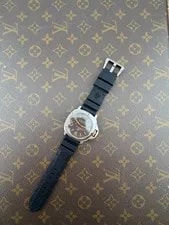 Panerai Luminor Marina Logo Brown Dial Luminova Steel Case Swiss Made 3