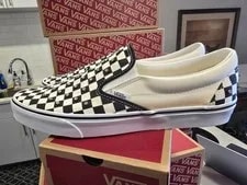 Vans — Vans Classic Slip-On Rhinestone Shoes Checkerboard VN000D6YCJKK Sz 10 US — Sneaker — resale