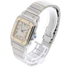 Cartier — Cartier Santos Galbé LM W20011C4 29mm SS Beige #C18559 — Watch — resale