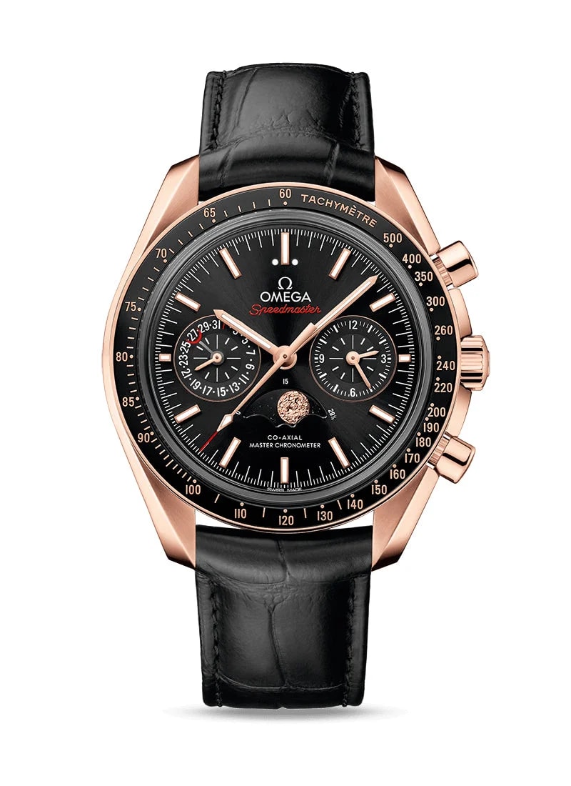 Worldofluxuryus — Omega Speedmaster Two Counters MoonPhase 18K Sedna™ Gold — Watch — resale