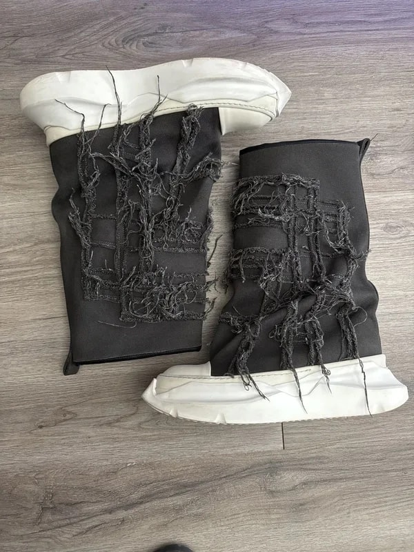 Rick Owens DRKSHDW — Rick Owens Drkshdw Slashed Fogachine Boots — Sneaker — resale