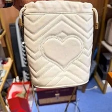 Gucci GG Marmont Mini Matelasse Bucket Crossbody 2