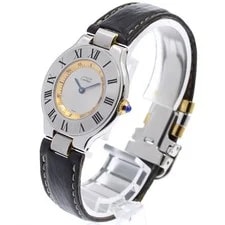 Cartier Must 21 LM Venti Quartz Silver Dial From Japan 2