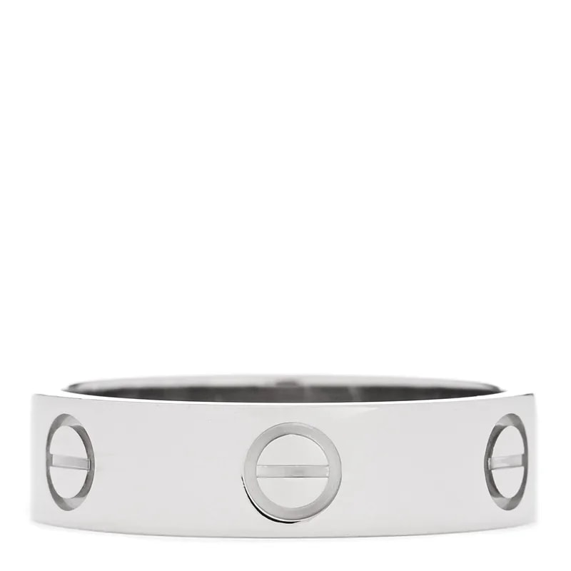 Cartier — 18K White Gold 5.5mm Love 58 8.25 — Jewelry — resale