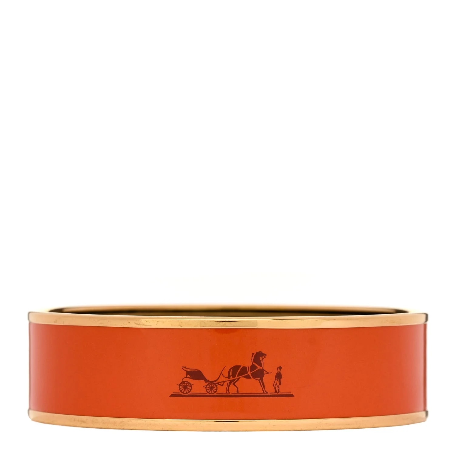 Hermès — Enamel Printed Caleche Wide 70 — Jewelry — resale