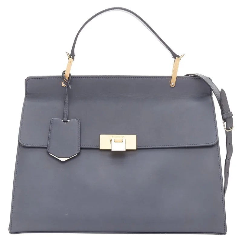 Balenciaga — Balenciaga le Dix Cartable Medium Hardware Structured Top Handle Flap — Handbag — resale