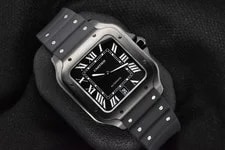 Cartier — 2023 Cartier Santos Large Black Adlc 39.8 Black Dial WSSA0039 4072 — Watch — resale