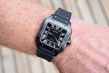 2023 Cartier Santos Large Black Adlc 39.8 Black Dial WSSA0039 4072 2