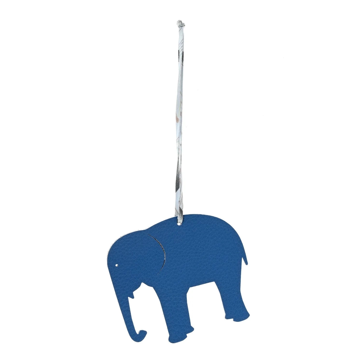 Hermès — Petit H Elephant Bag Charm Saphir — Accessory — resale