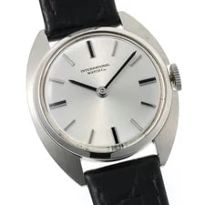 IWC Old Inter Cushion Case R4109 18K White Gold 25mm Silver Dial #HIW350 4