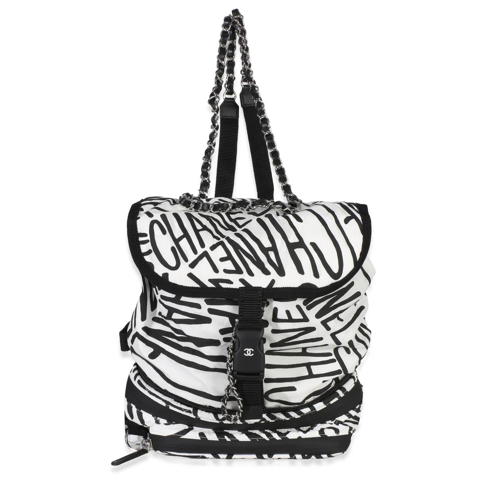 Chanel — Chanel Printed Coco Neige Backpack — Handbag — resale