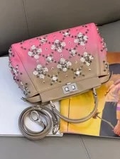 Auth Fendi Peekaboo Mini Stud SilverHardware 2