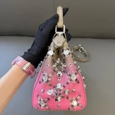 Auth Fendi Peekaboo Mini Stud SilverHardware 4