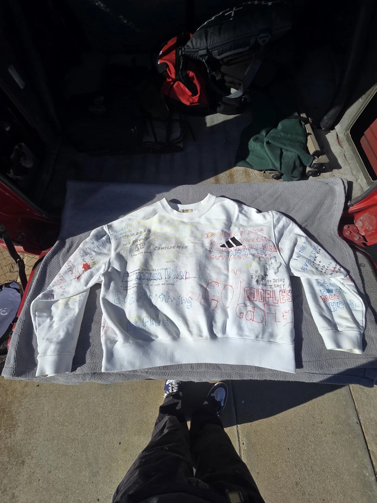Yeezy — Yeezy Season 5 Scribble Sweater — streetwear — resale