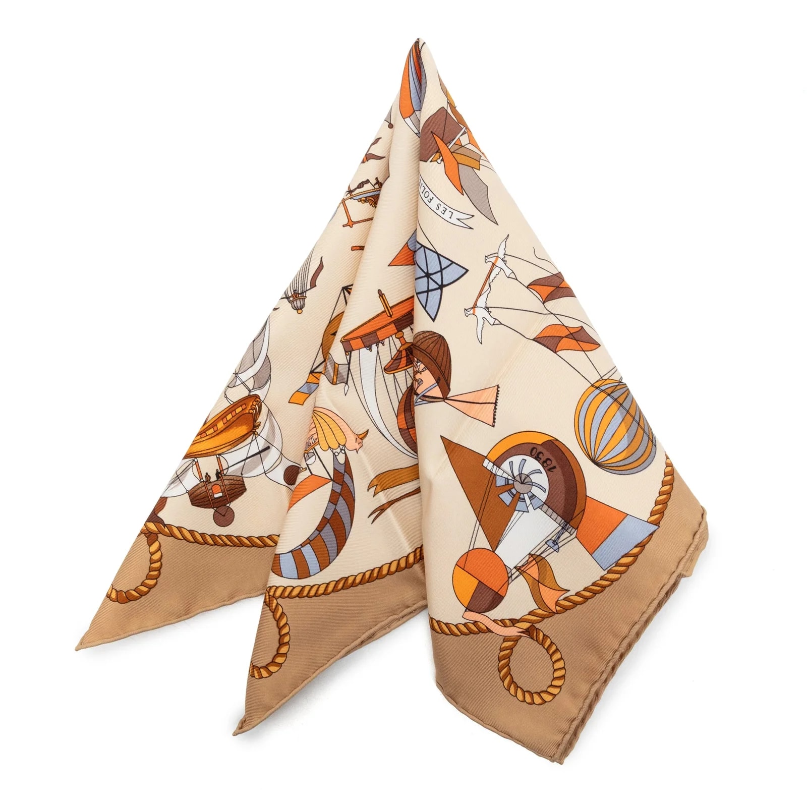 Hermès — Les Folies du Ciel Handkerchief — Accessory — resale