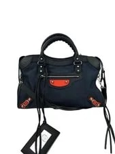 Balenciaga — Authentic Balenciaga Classic City Woven With Trim — Handbag — resale