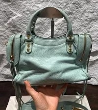 Balenciaga le City Mini Crinkled Waxed GHW 3
