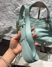 Balenciaga le City Mini Crinkled Waxed GHW 4