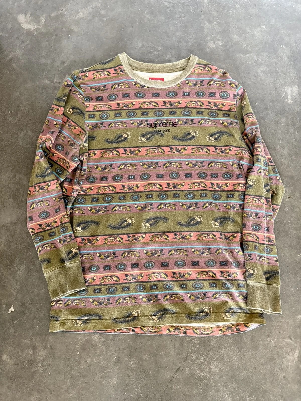 Supreme — Supreme Paisley Long Sleeve — streetwear — resale