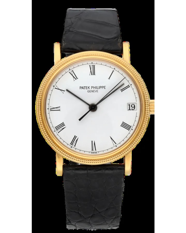Worldofluxuryus — Patek Philippe ‘Clous de Paris Calatrava 18K Yellow Gold — Watch — resale