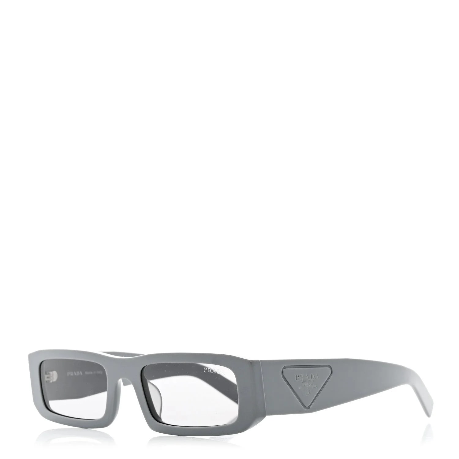 Prada — Acetate Rectangular Sunglasses SPR D09-D Matte Cement — Accessory — resale