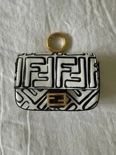 Fendi — Fendi X Joshua Vides Nano Baguette Charm Featuring A and Graphic — Handbag — resale