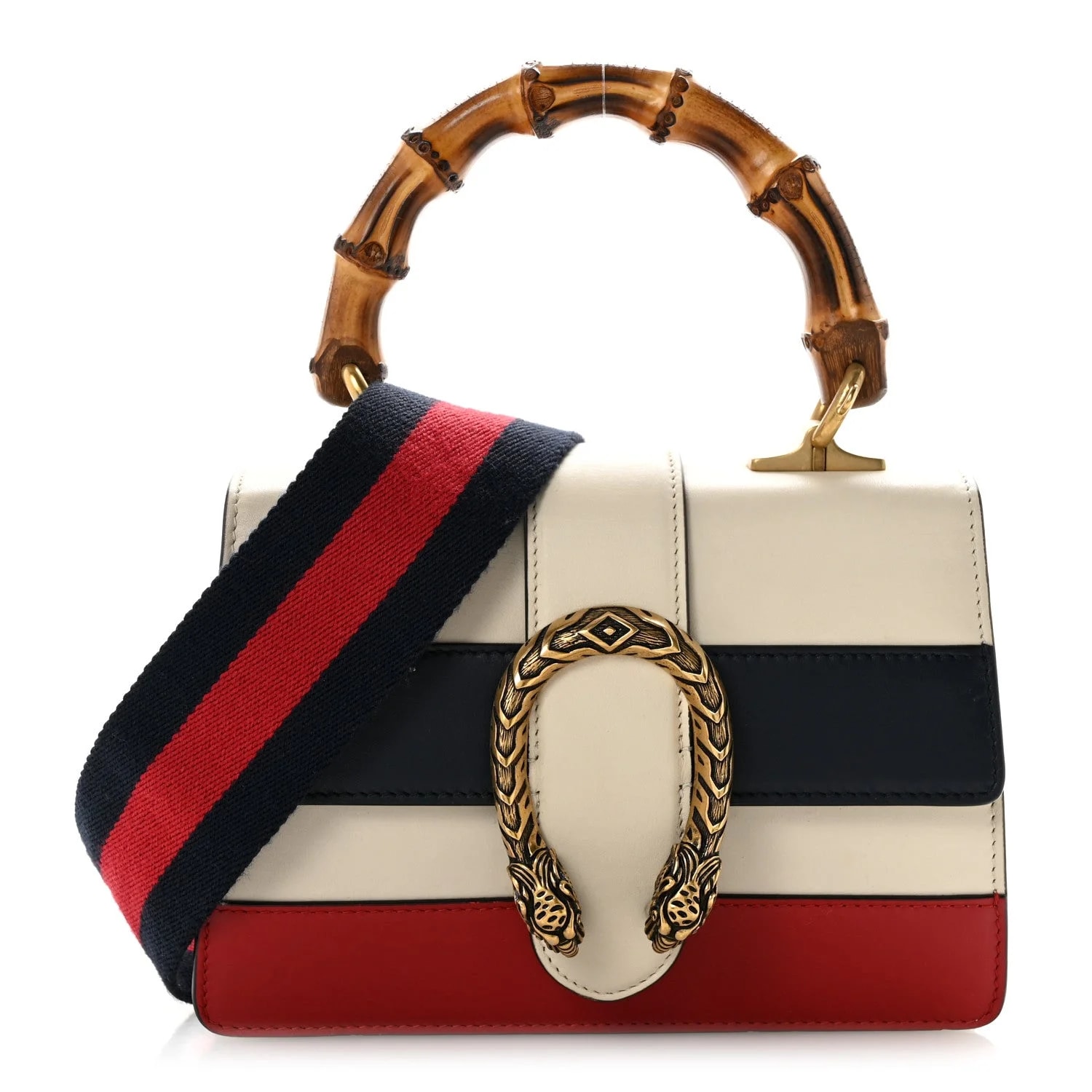 Gucci — Bamboo Web Mini Dionysus Top Handle Hibiscus — Handbag — resale