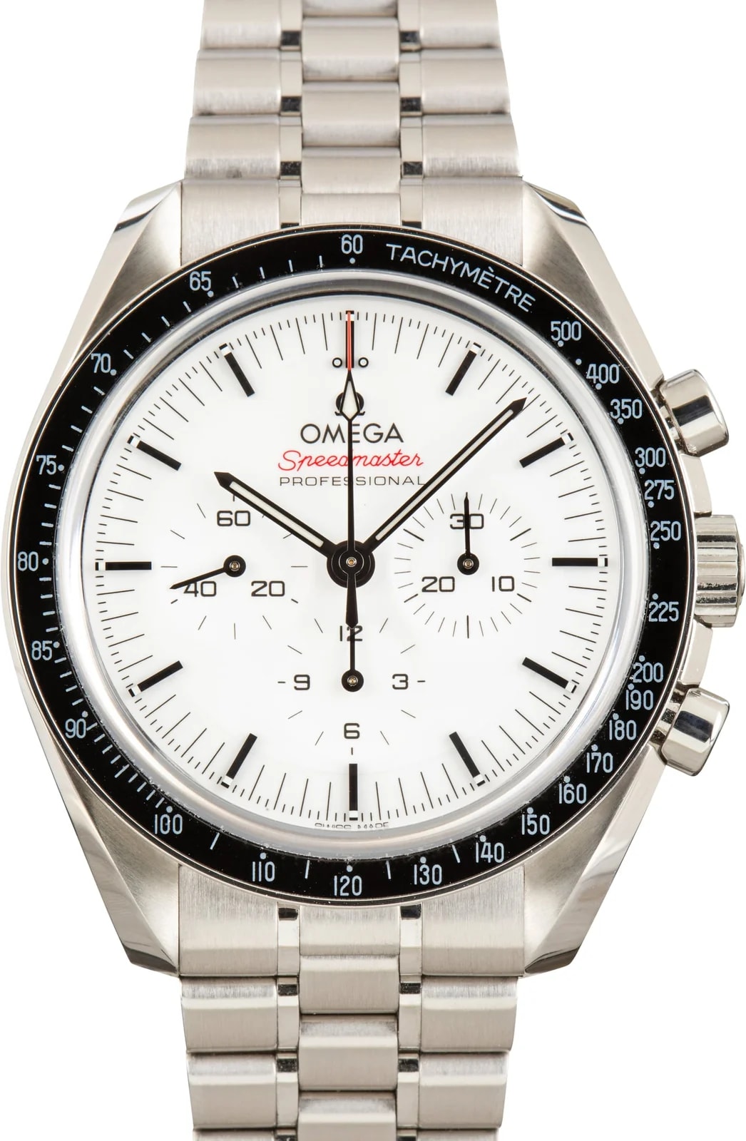 Omega — Steel Omega Speedmaster Moonwatch Professional White Dial — Watch — resale
