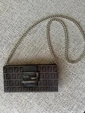 Fendi — Fendi Baguette Wallet on Chain With Hardware — Handbag — resale