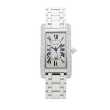 Cartier — Cartier Tank Americaine White Gold Diamond Quartz 28x19mm WB7018JP — Watch — resale