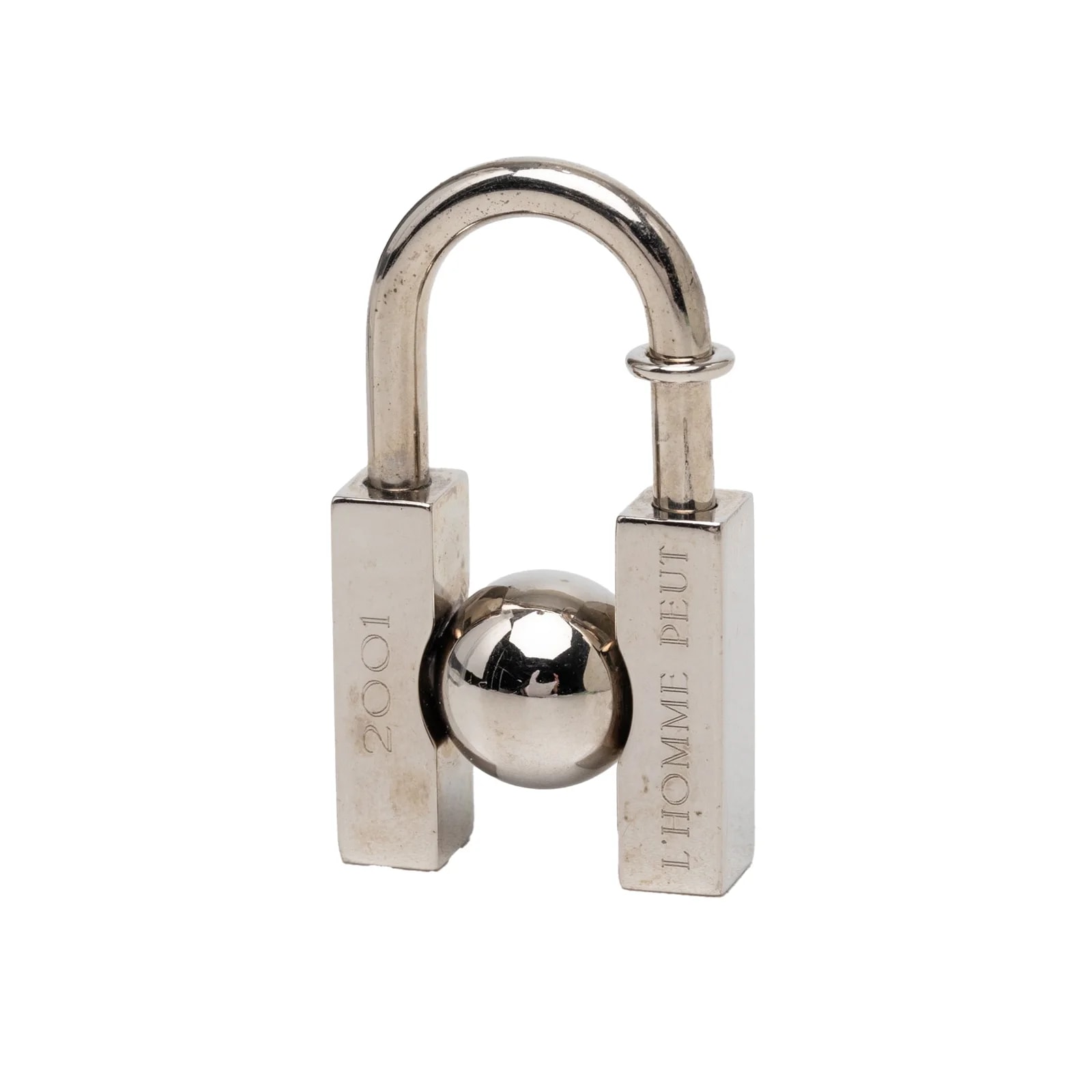 Palladium Plated L Homme Peut Embellir la Terre Cadena Charm