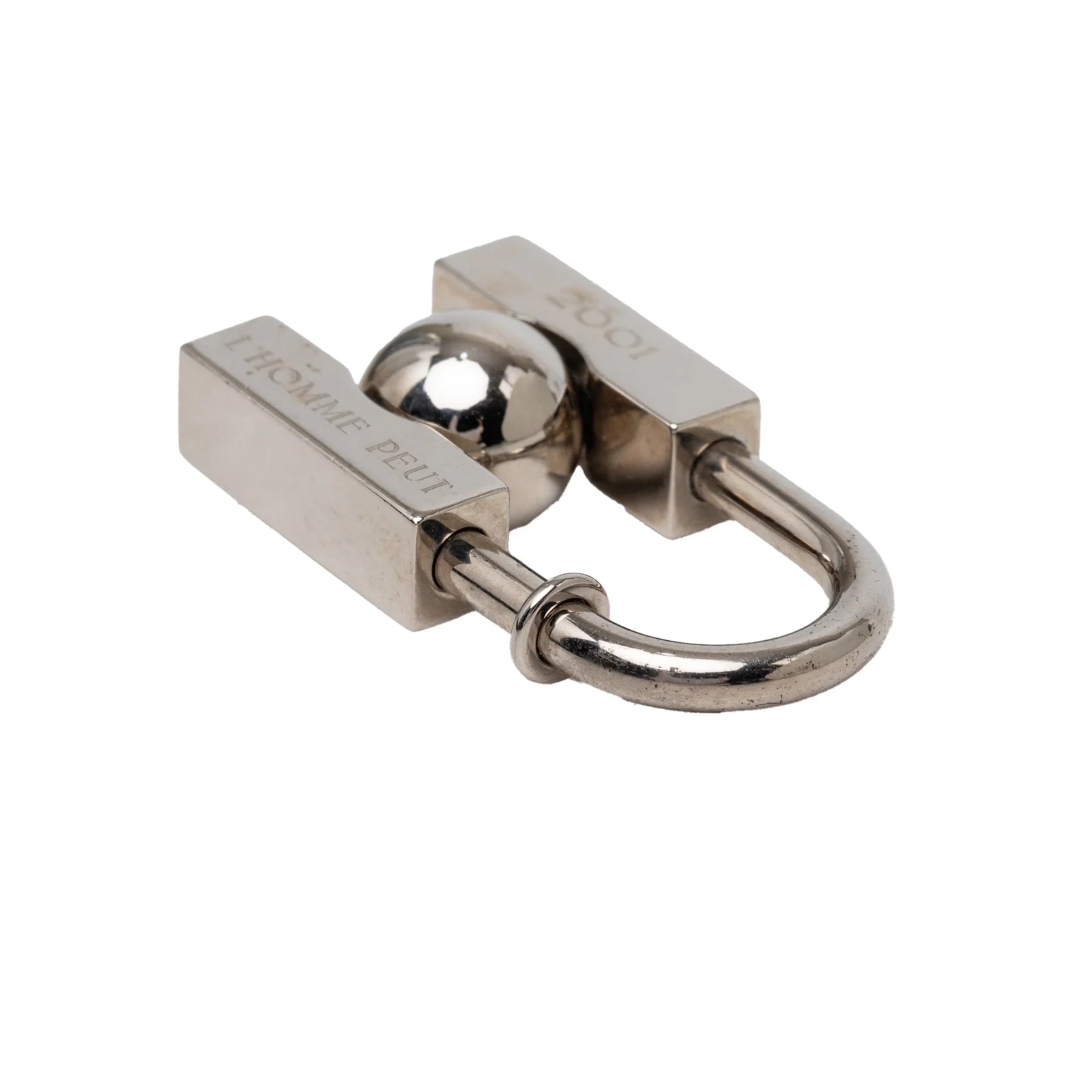 Palladium Plated L Homme Peut Embellir la Terre Cadena Charm 4