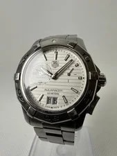 Tag Heuer Aquaracer Wap111Y Quartz White Dial Diver'S Swiss Made 2