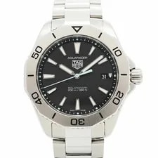 6wcb0132 TAG Heuer Aquaracer WBP1114 Black Dial S From Japan 3