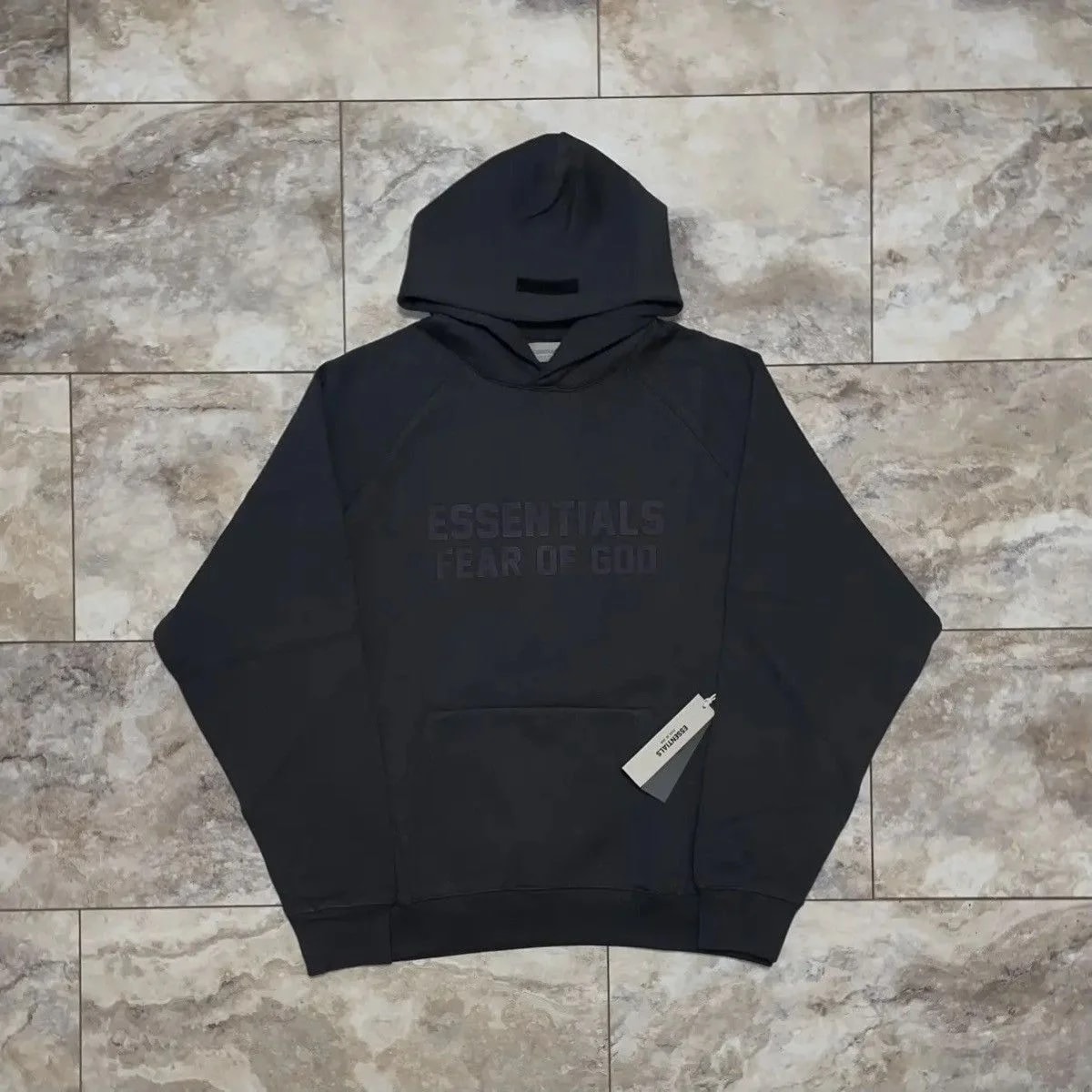 Fear of God — Fear of God Essentials Raglan Hoodie Off — streetwear — resale