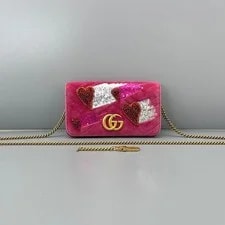 Gucci — Gucci GG Marmont Small Crossbody Chain Wallet — Handbag — resale