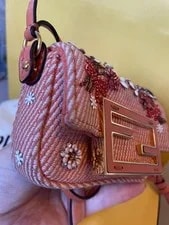 Fendi Floral Embroidered Baguette - Beaded Japan 3