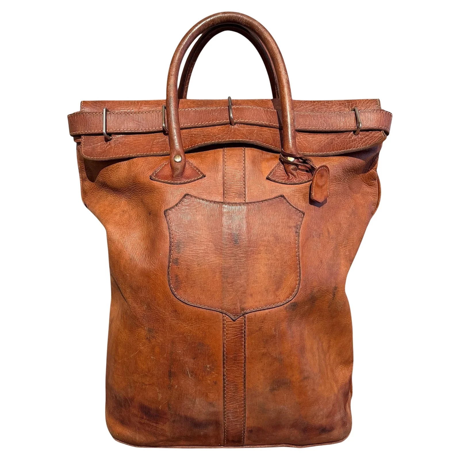 Early-Mid 20th Century French Leather Mailbag — Furniture — resale