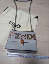Fendi Kan I Chain Studs Genuine 4
