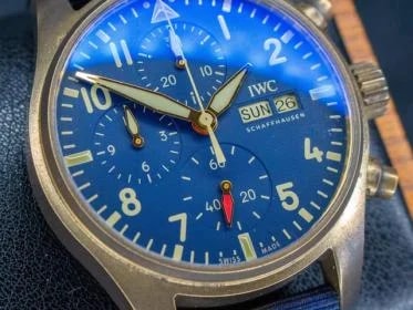IWC — IWC Pilot's Chronograph 41mm Bronze Blue Dial IW388109 — Watch — resale