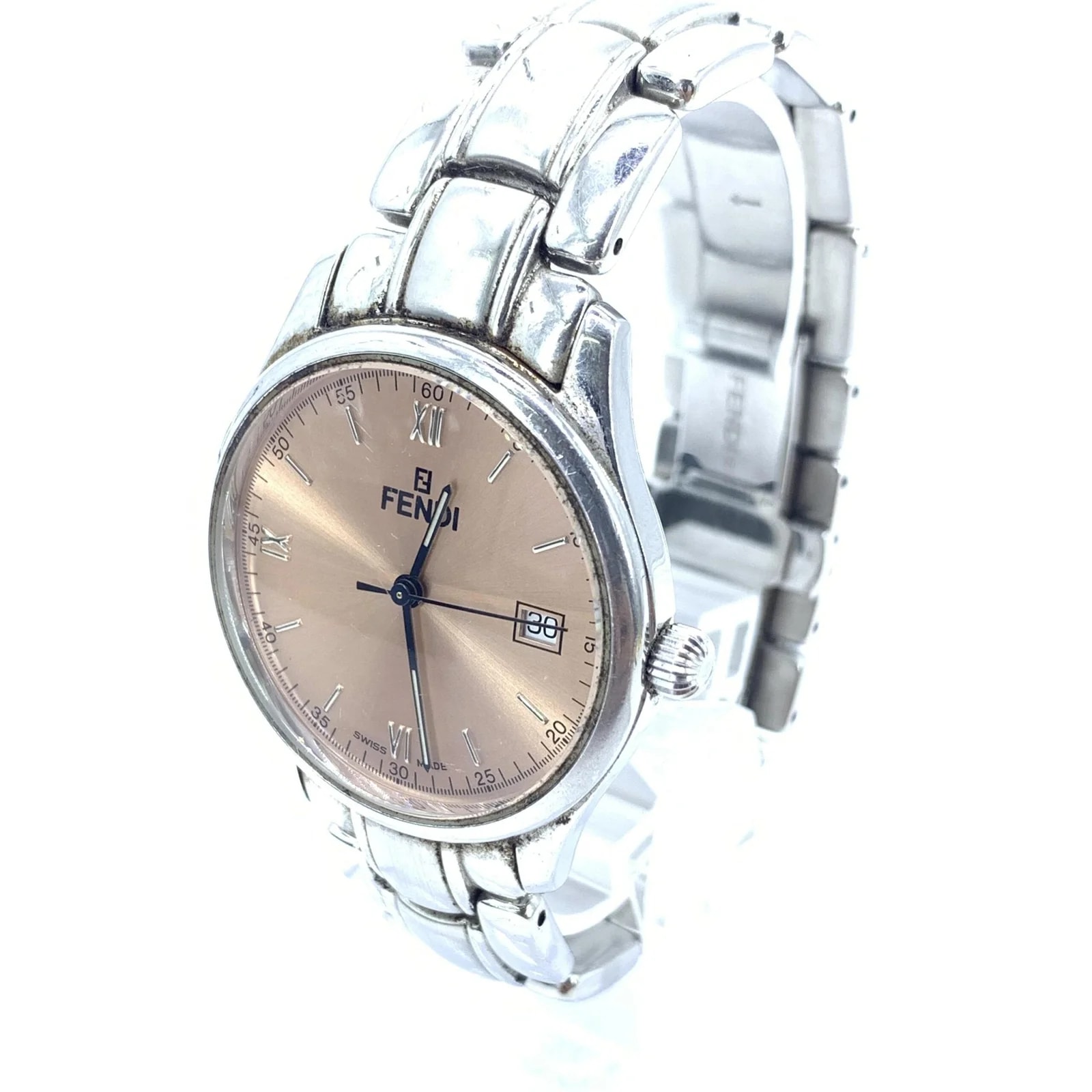 Fendi Pink Champagne Dial Quartz , Stainless Steel 3