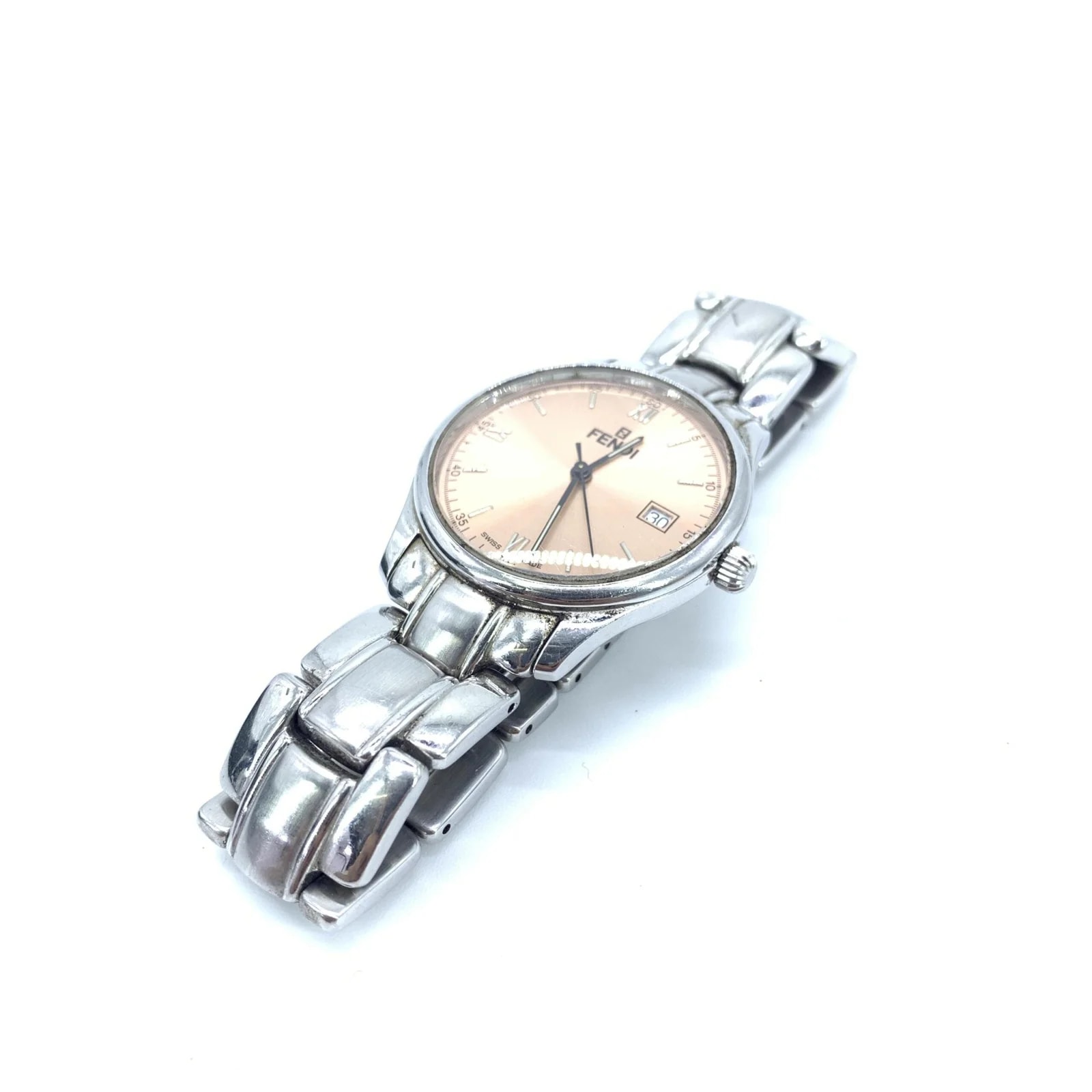 Fendi Pink Champagne Dial Quartz , Stainless Steel 4