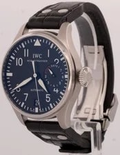 IWC Big Pilot 7-Day Stainless Steel Black 46mm IW500401 Automatic Leather 3