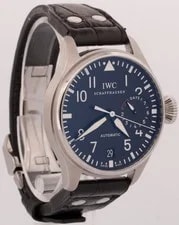 IWC Big Pilot 7-Day Stainless Steel Black 46mm IW500401 Automatic Leather 4