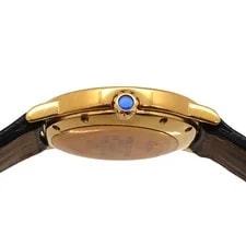 Cartier Must Ronde Vermeil LM W100844B Date Quartz Gold Plated Silver 925 4