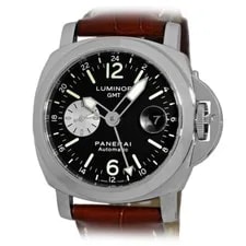 Panerai Stainless Steel 44mm PAM00088 Luminor GMT Dual Time Box Warranty Minty 2