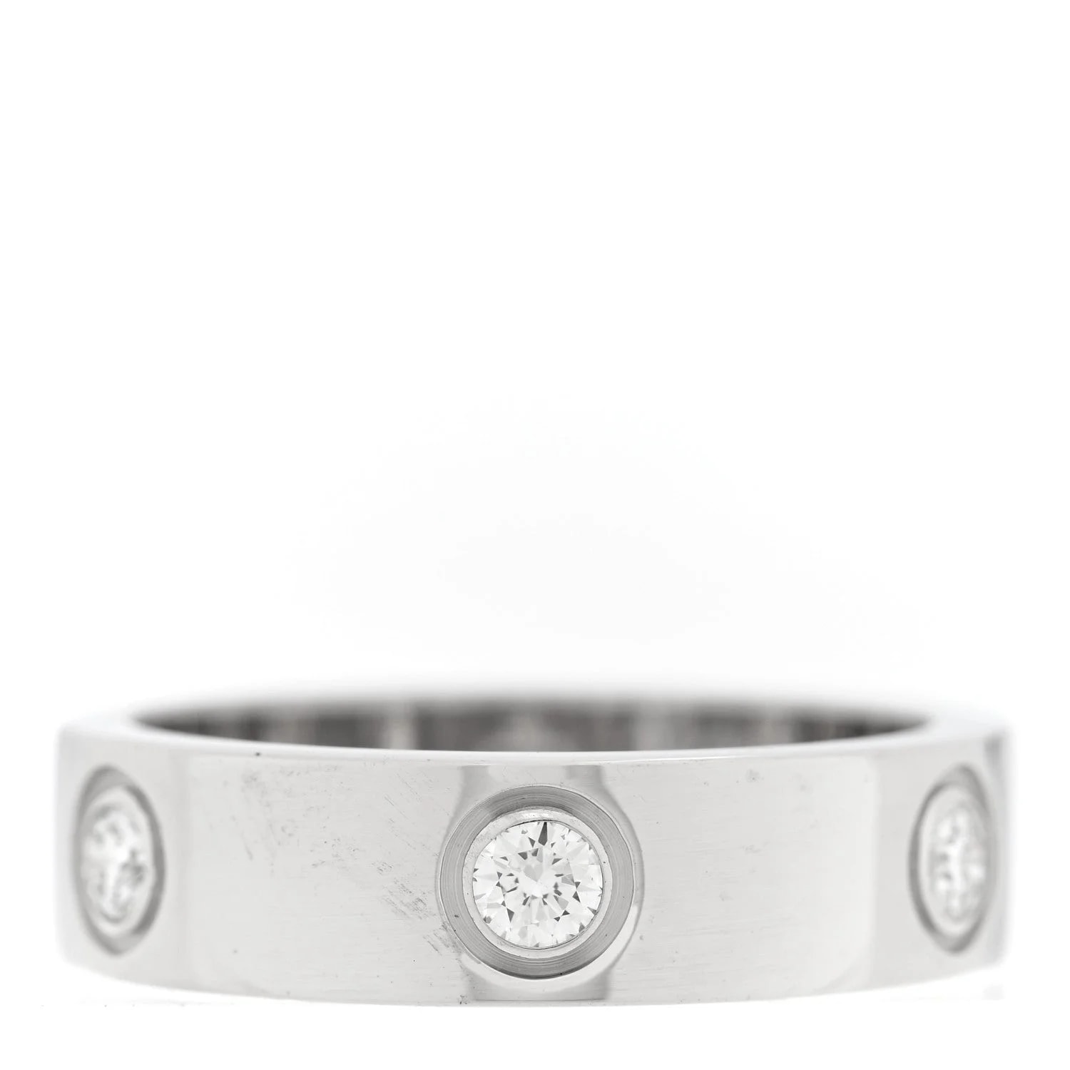 Cartier — 18K White Gold 6 5.5mm Love 56 7.5 — Jewelry — resale